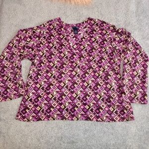 LANE BRYANT SIZE 22/24 SPARKLE DRESS SHIRT